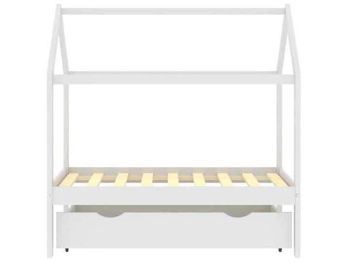 Bon plan  Lit cabane d'enfant - JILI HOT - Sommier inclus - avec un tiroir Blanc Pin massif 70x140cm Thome3482399
