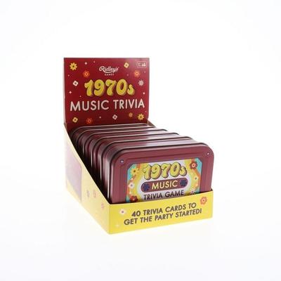 1970s Music Trivia Game CDU of 6, von Ridley's Games, Abrams & Chronicle, 978-1-79722-967-6