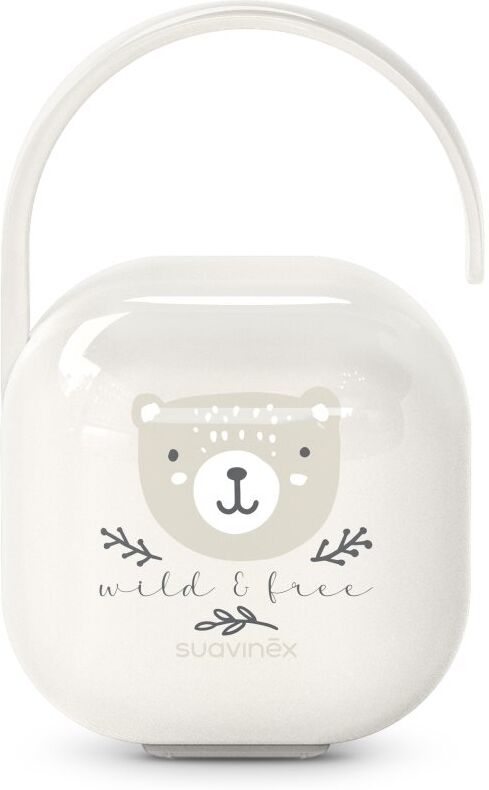Suavinex Wild & Free Soother Holder boîte à tétine Beige 1 pcs