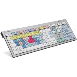 Logickeyboard Cubase / Nuendo Slim Line (DE, Kabelgebunden), Tastatur, Mehrfarbig, Beige