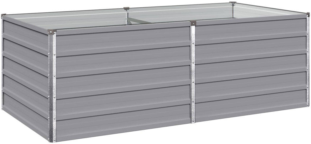 Rio Raised Garden Bed Grey 55cm H x 160cm W x 80cm D