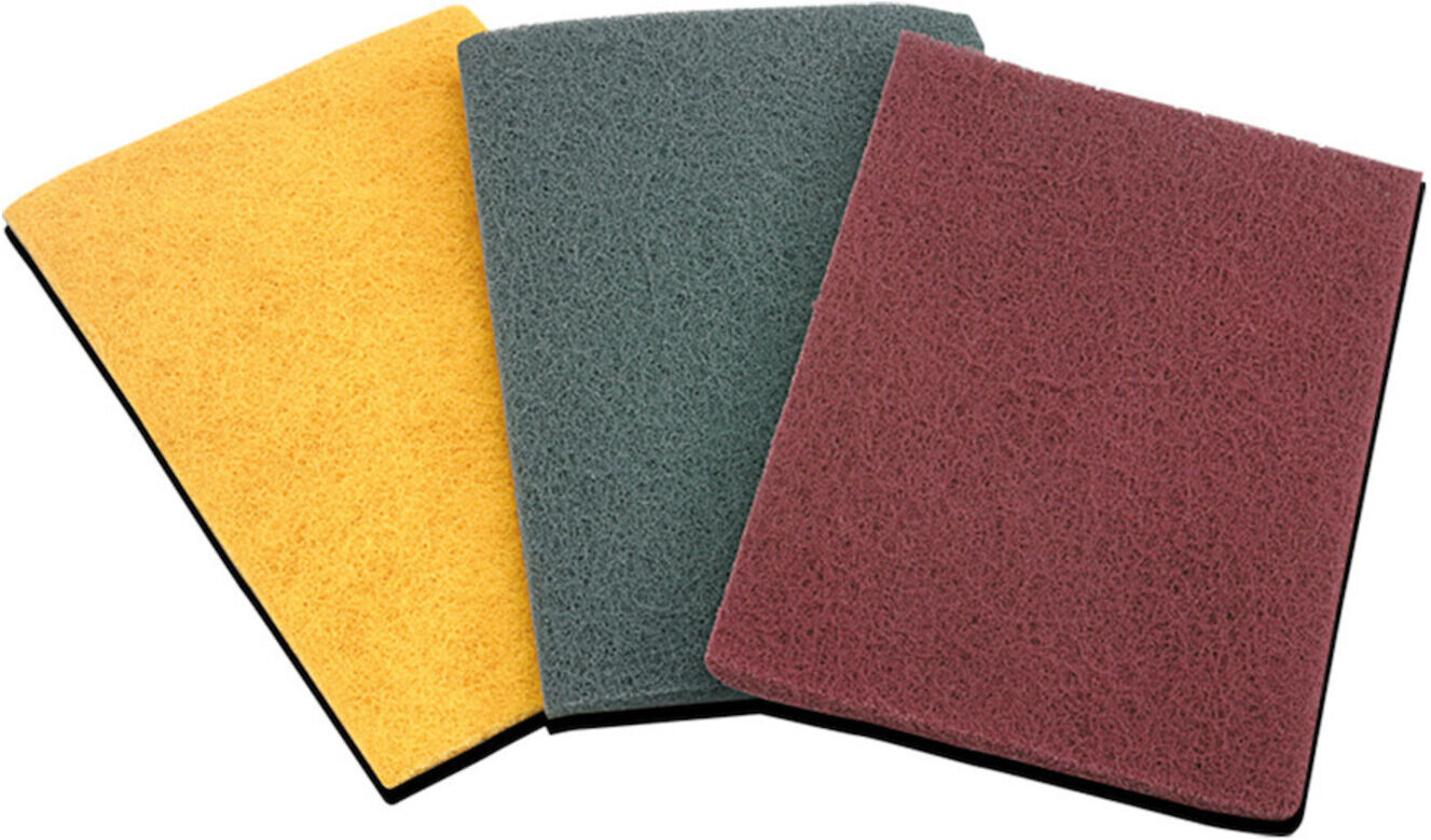 Norton Schleifvliesstreifen, Handpads, F4807 150x230 Ultrafein S ; Saint-Gobain (77696046252)