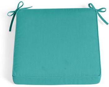 "17"" X 17"" Replacement Seat Cushion - Piped, Piped/Aquamarine - Grandin Road"