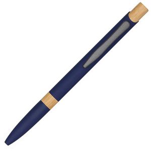 Böttcher-AG Kugelschreiber Bamboo Symphony, Gehäuse blau, Aluminium, Schreibfarbe blau