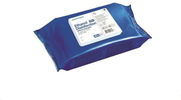 Wet Wipe Ethanol 70%, Mini, 25 Wipes