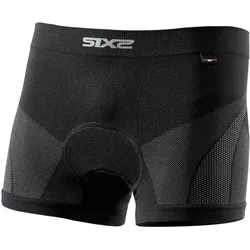 Sixs, Herren, Funktionsunterhose, Boxer court fonctionnel BOX6 V2 (3XL, 4XL), Schwarz