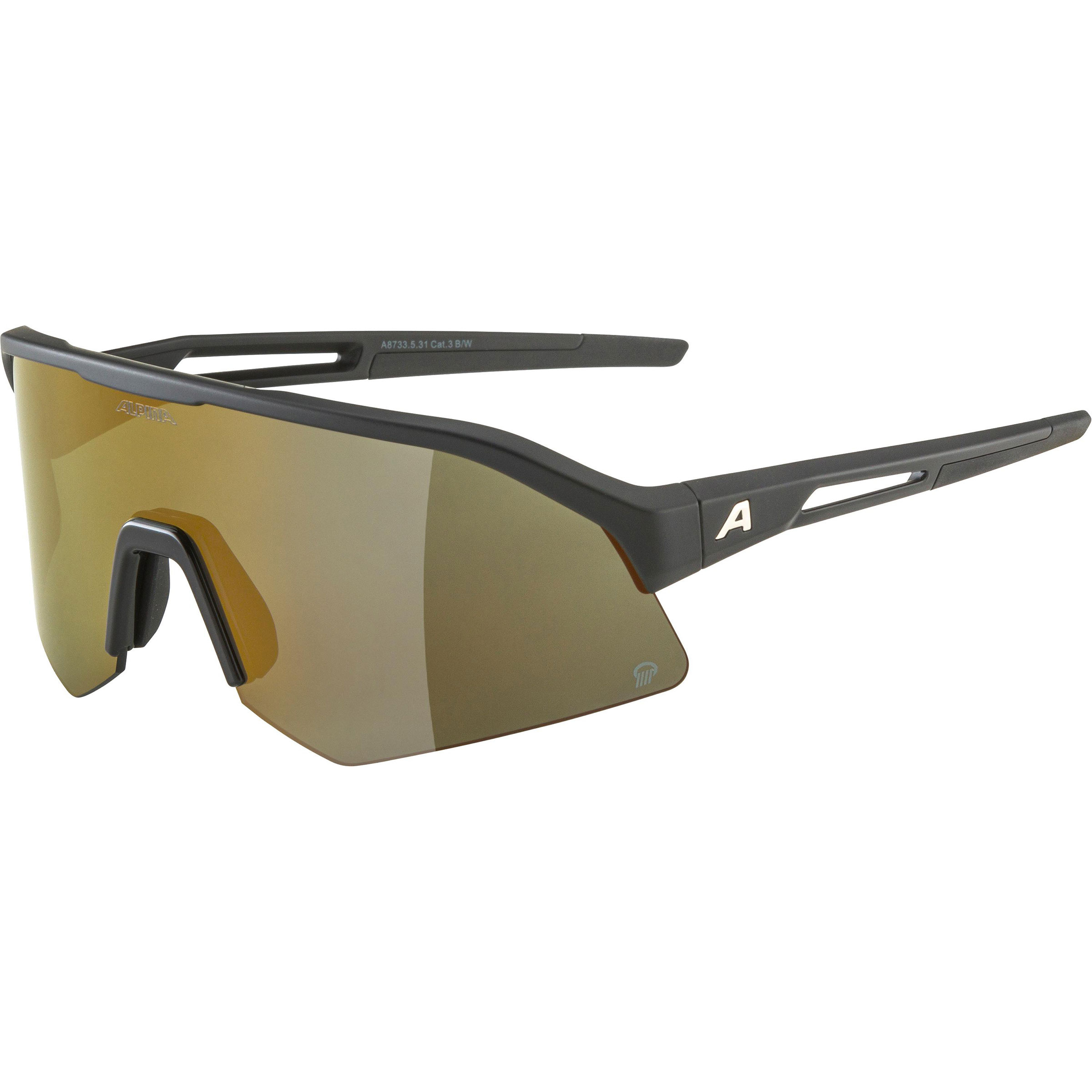 Alpina Sonic HR Q 3 Sportbrille Sportbrillen & Sportsonnenbrillen schwarz Mountainbike | Rennrad | Gravel