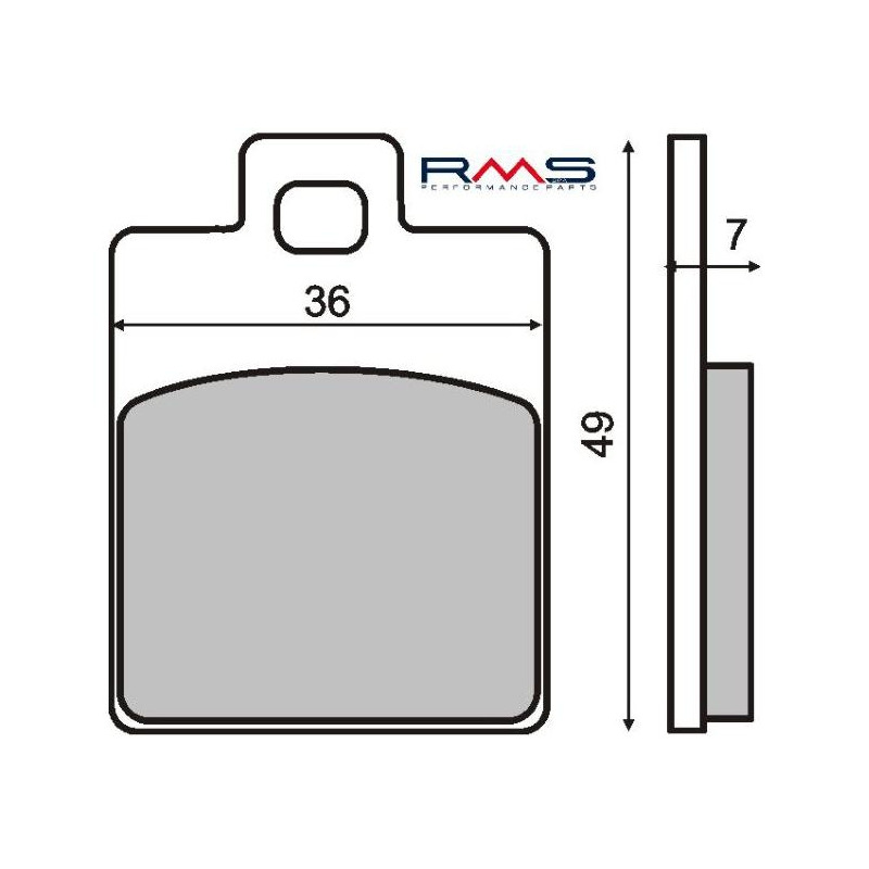 Plaquettes de Frein RMS - Organique - 225100300 - Piaggio Zip