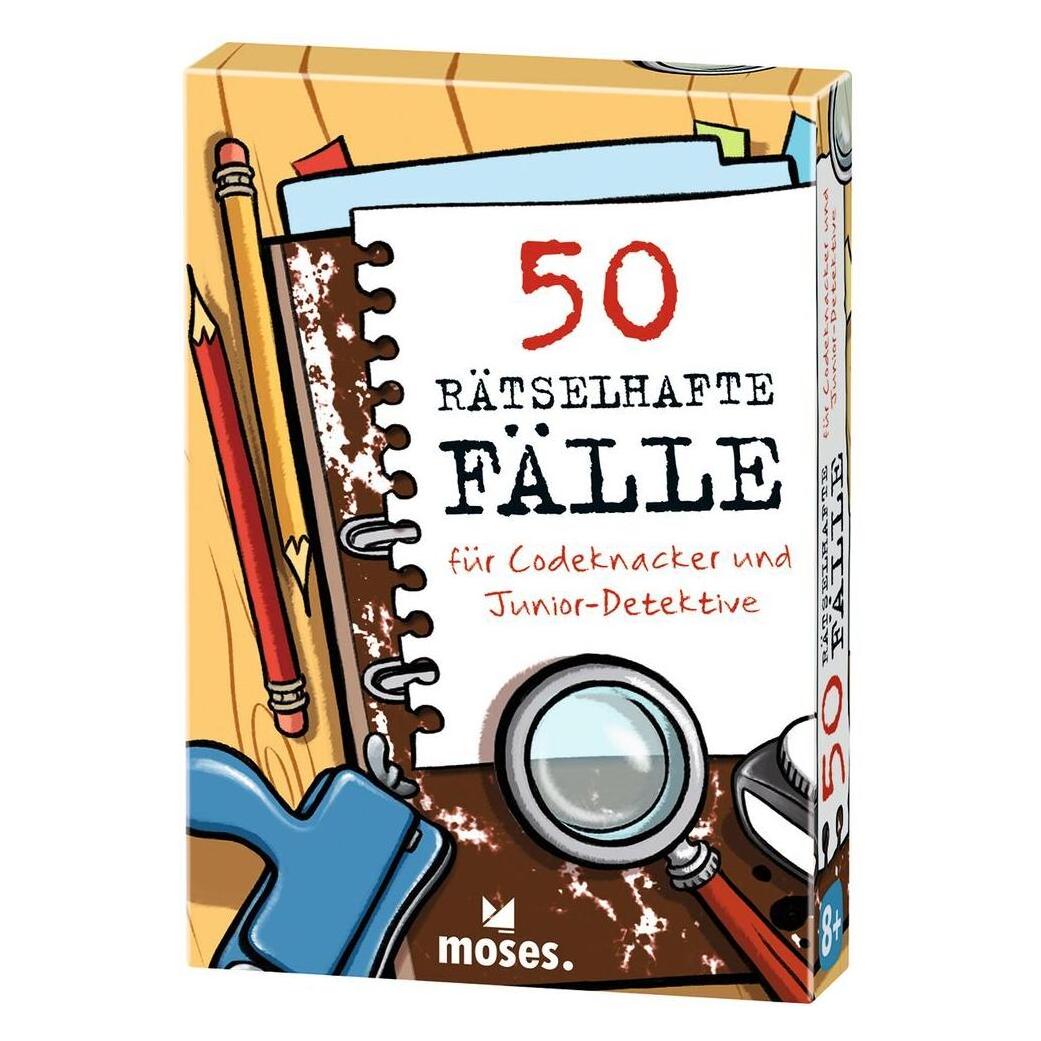 Moses 50 rätselhafte Fälle für Codeknacker und Junior-Detektive (Deutsch, 1 - 10 Spieler) (4033477302410)
