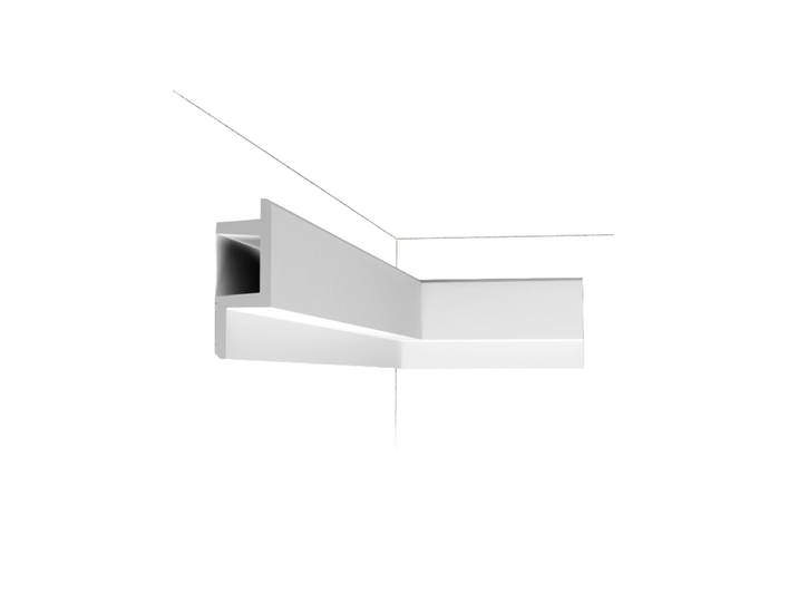 Deko-Wandprofil „LINEAR LED C 383 L3“ für Indirekte Beleuchtung - 200 cm weiss Orac Decor