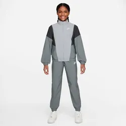 Nike K Nsw Tracksuit Wvn Fz T-Shirt Kinder - smoke grey/lt smoke