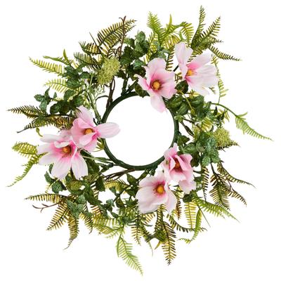 Kunstkranz CREATIV GREEN "Cosmos-Mix-Kranz", rosa, H:5cm Ø:32cm, Kunststoff, Kunstpflanzen, mit schönen Blüten