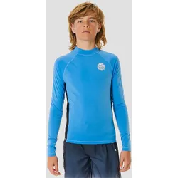 Rip Curl Icons Uv Brushed Kids Langarm Rash Guard blue gum Gr. 12