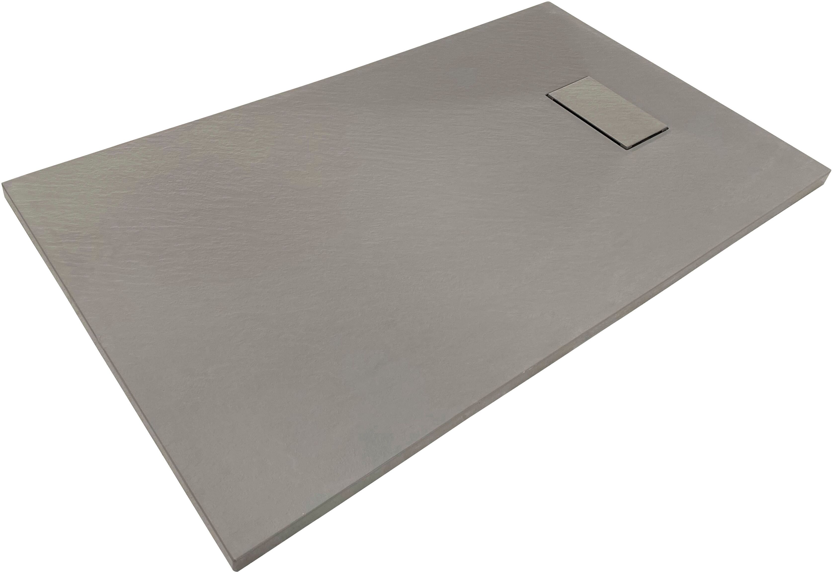 Duschwanne SANOTECHNIK "SMC Brausetasse", grau, B:80cm H:120cm T:2,6cm, Duschwannen, Duschwanne, LxB: 120x80cm; schneidbar