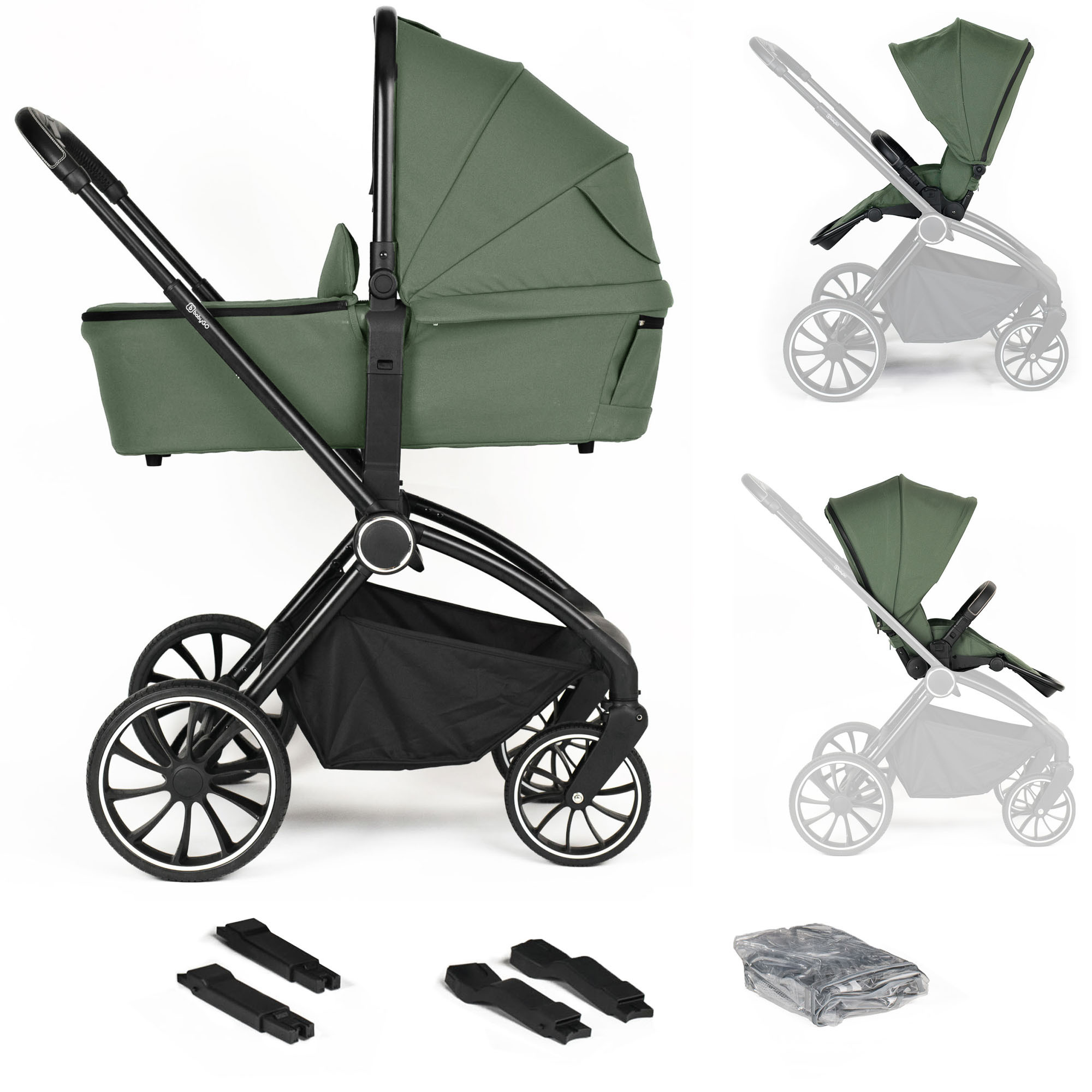 BabyGo 2in1 Kombikinderwagen Harmony, grün