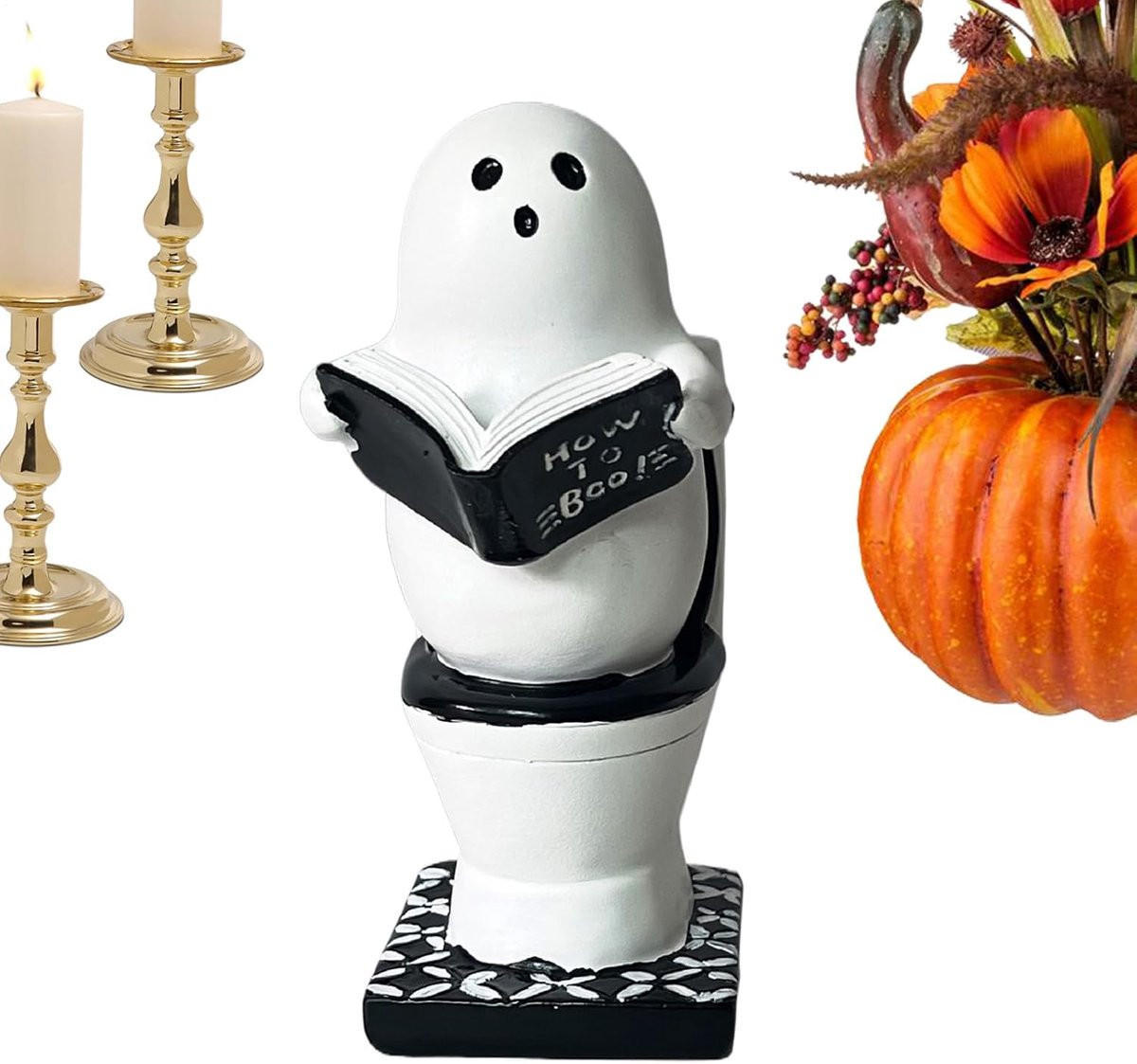 Spook Beeldje Halloween Decoratie Donker Hoogte: 13,5 cm