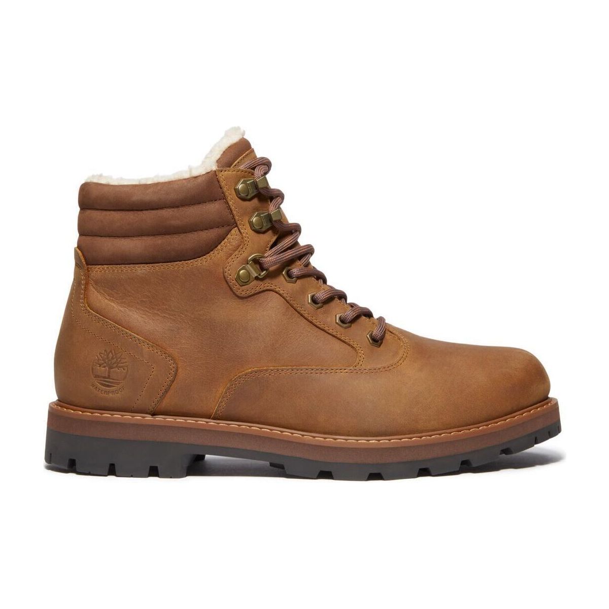 Timberland Mens Mid Warm Lined Waterproof Boot md brn f grain 7.5 TB0A6CFXEM41-7.5