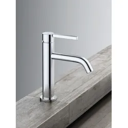 Kludi Nova Fonte Waschtischarmatur 202880515 mit Push-Open Ablaufgarnitur, chrom