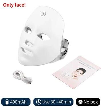 Uplift Essentials Wireless LED Face And Neck Mask Skin Tightening Rejuvenation Device face 400mah