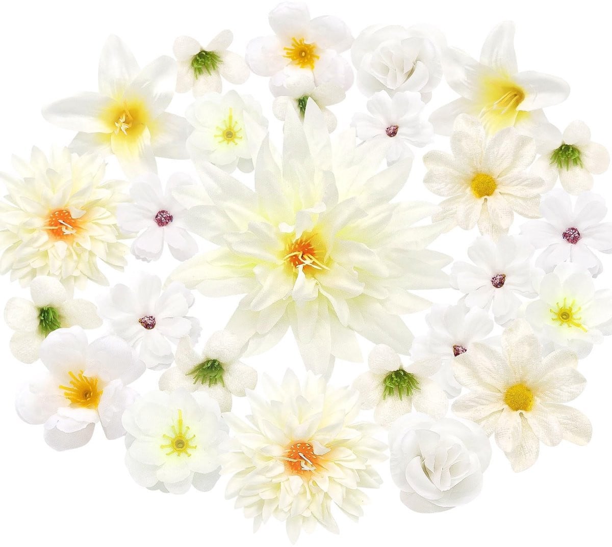 Set van 30 kunstbloemen voor decoratie