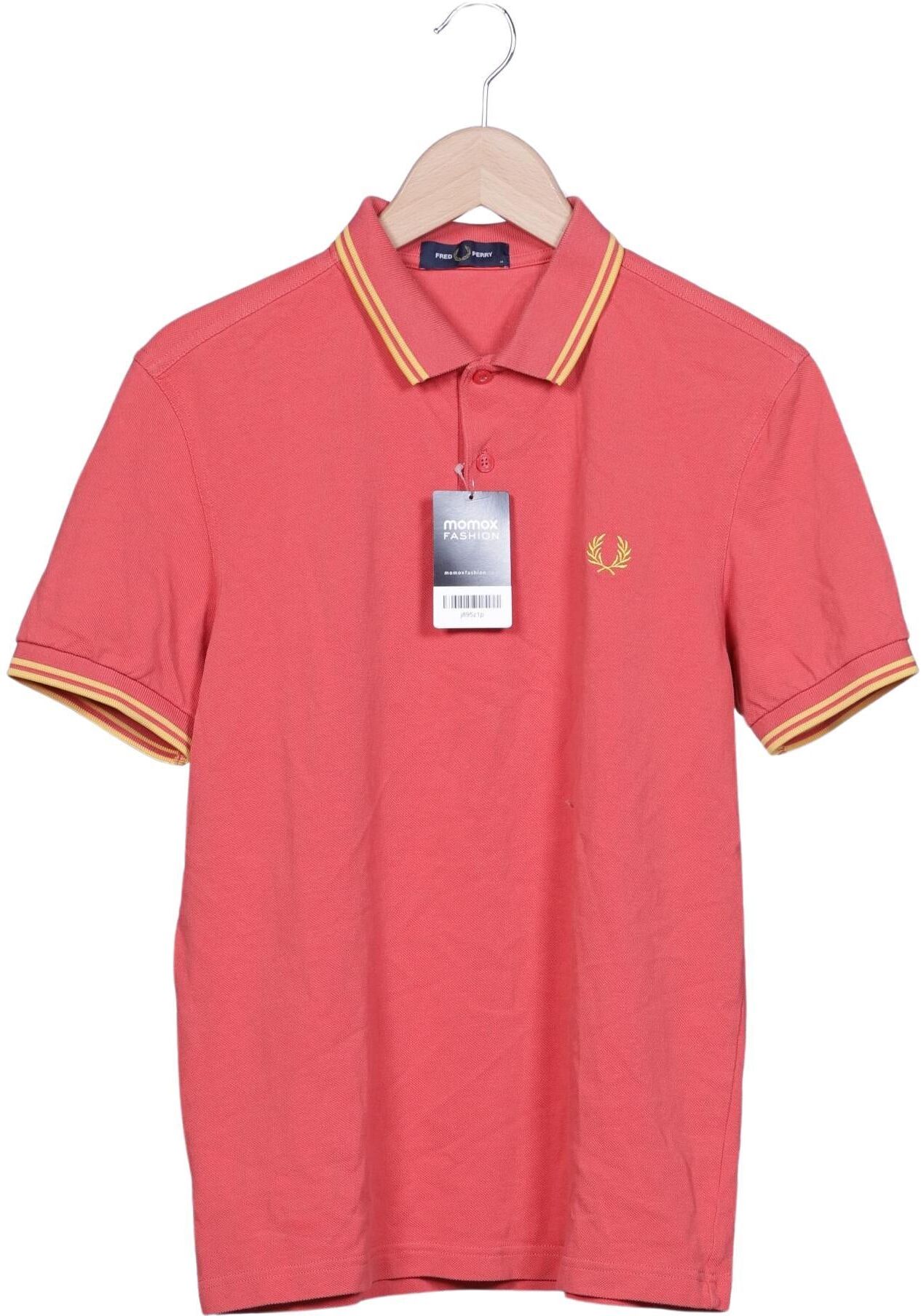 Fred Perry Damen Poloshirt, Rot, Gr. M, Baumwolle - Second Hand