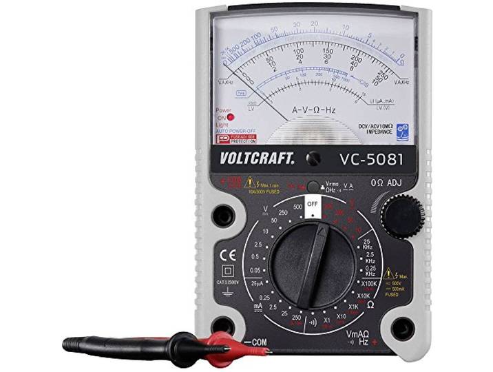 VOLTCRAFT VC-5081 Multimeter Analoog CAT III 500 V
