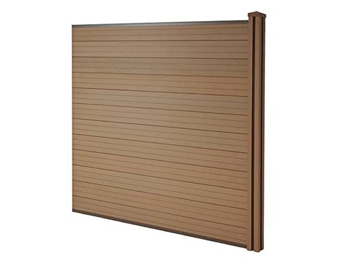 Mendler WPC-Sichtschutz Sarthe Erweiterungselement 1,88m - Teak