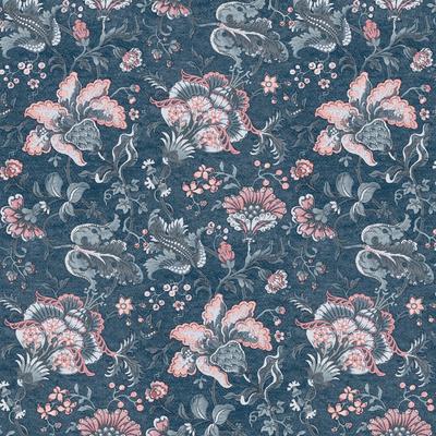 Vliestapete LAURA ASHLEY "Laura Ashley Portia Dark Seaspray Vliestapete", blau, B:0,52m L:10,05m, Vlies, Tapeten, Laura Ashley Portia Dark Seaspray Vliestapete
