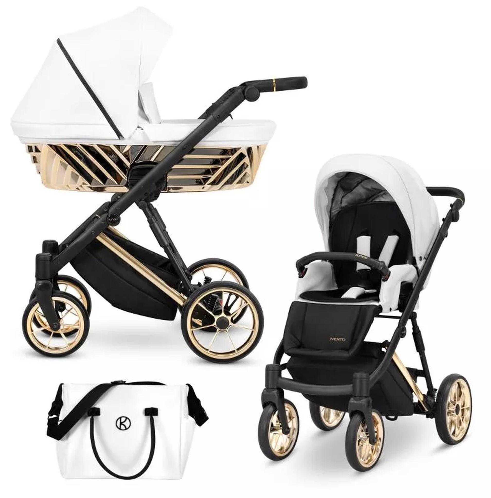 Kinderwagen Kunert Ivento Glam Premium 2in1 - Farbe: Weißperlmutt