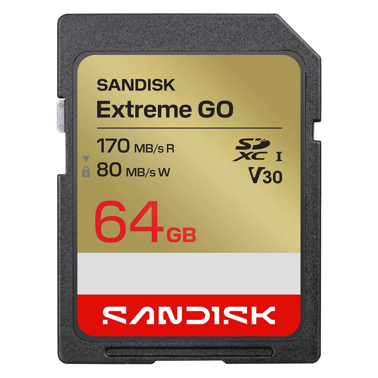 Sandisk Extreme Go (64 GB, SDXC, U3, UHS-I) (SDSDXGN-064G-GNCIN)