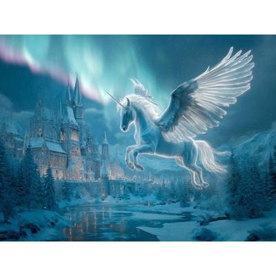 CALVENDO Puzzle Das magische Einhorn | 1000 Teile Lege-Größe 64x48cm Foto-Puzzle für glückliche Stunden