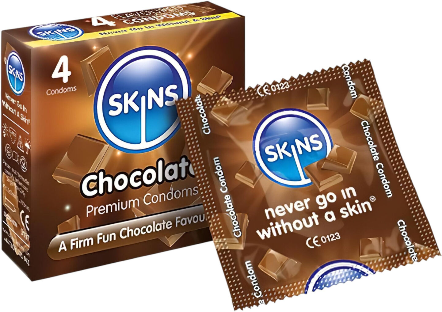 Skins - Kondom - Chokolade - 4 Stk