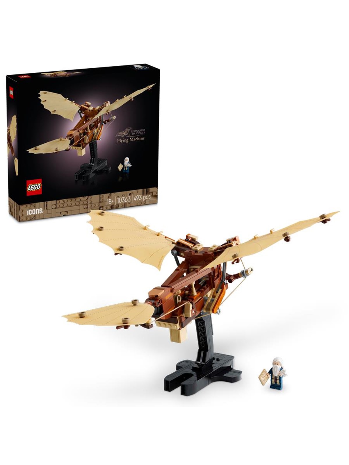 LEGO Icons 10363 Leonardo da Vincis Fluggerät