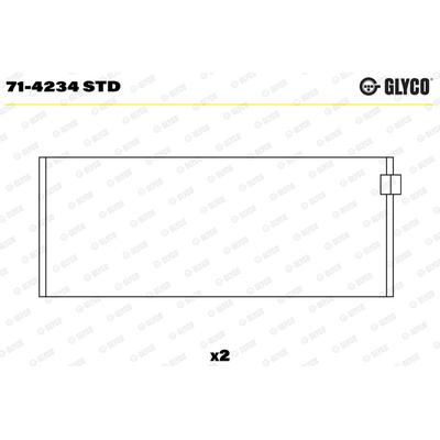 GLYCO Pleuellager 714234std für VM