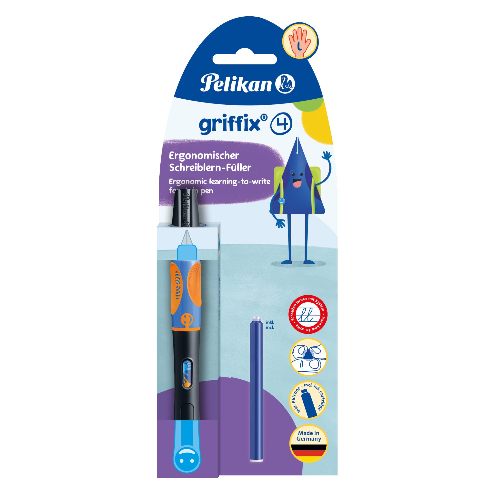 Pelikan Füllhalter Griffix LH NeonBlac (1x) (820356)