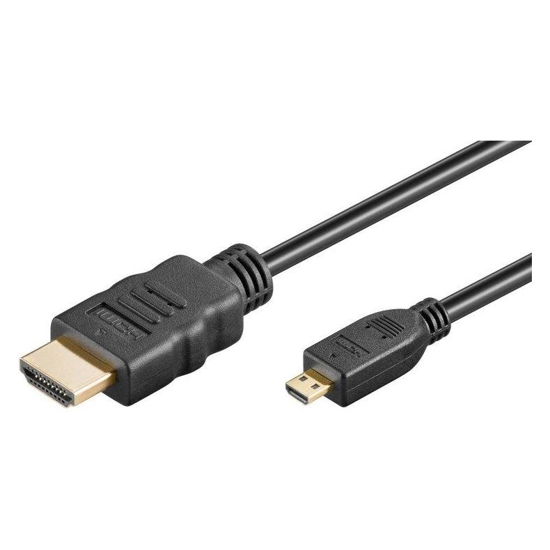 PremiumCord kphdmad5 HDMI cable HDMI Type A (Standard) HDMI Type D (Micro) Black (5 m) (KPHDMAD5)