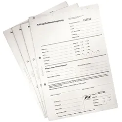 EICHNER 4x 25 Blatt Einlagerungsformulare für Rad- und Reifenanhänger weiß