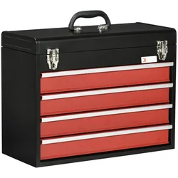 Helloshop26 - Tragbarer Werkstatt-Werkzeugkasten 51 x 22 x 39,5 cm verschließbar integrierter Griff Kapazität 18 kg Industrie aus 21_0006979