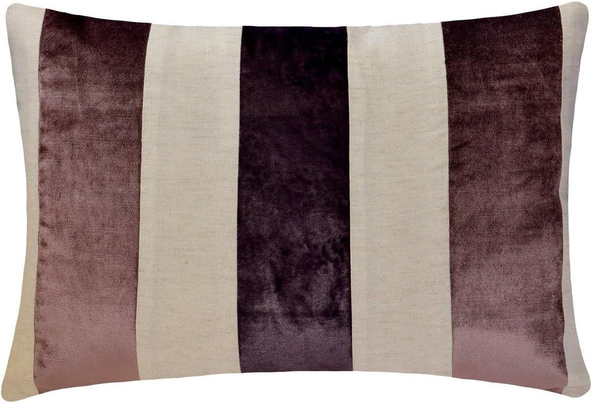 Handgemaakte lumbale sierkussenhoes Purper - 30 x 45 cm