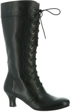 Masseys Vintage - Womens 7.5 Black Boot Medium
