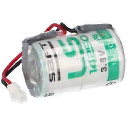 2x Saft Lithium 3,6V Batterie LS 14250 + JST-SHR-2P Pufferbatterie 10 Jahresbatterie
