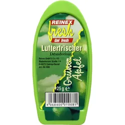 Duftspender Reinex Gel Lufterfrischer 125 g grüner Apfel angenehmer und fruchtiger Raumduft