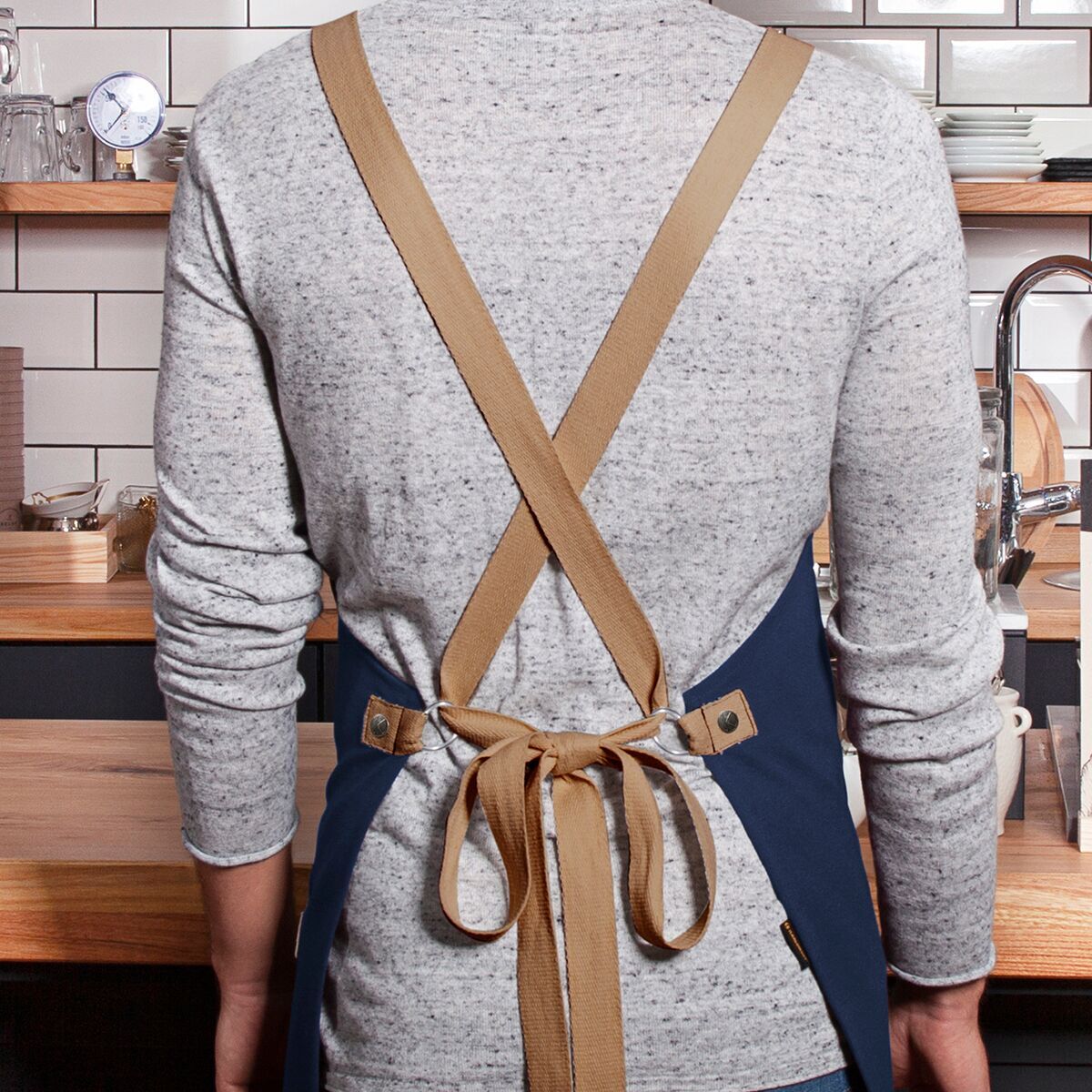 (6 stuks) KARLOWSKY Slabbenschort Urban Look - Staalblauw blauw