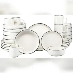 CreaTable Nordic Festive Creme Kombiservice 30-tlg Steinzeug