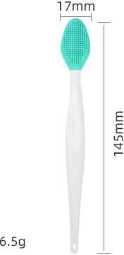 Perfect Picks Market Facial Cleansing Brush Soft Silicone Bristles, Waterproof Deep Pore Cleanser For Sensitive & Normal Skin green