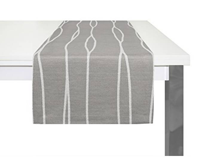 Wirth Tischläufer Dallas, Polyacryl, Braun, 40 x 150 cm