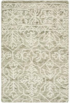 Livabliss Sicily Casual Solid Color Wool Area Rug