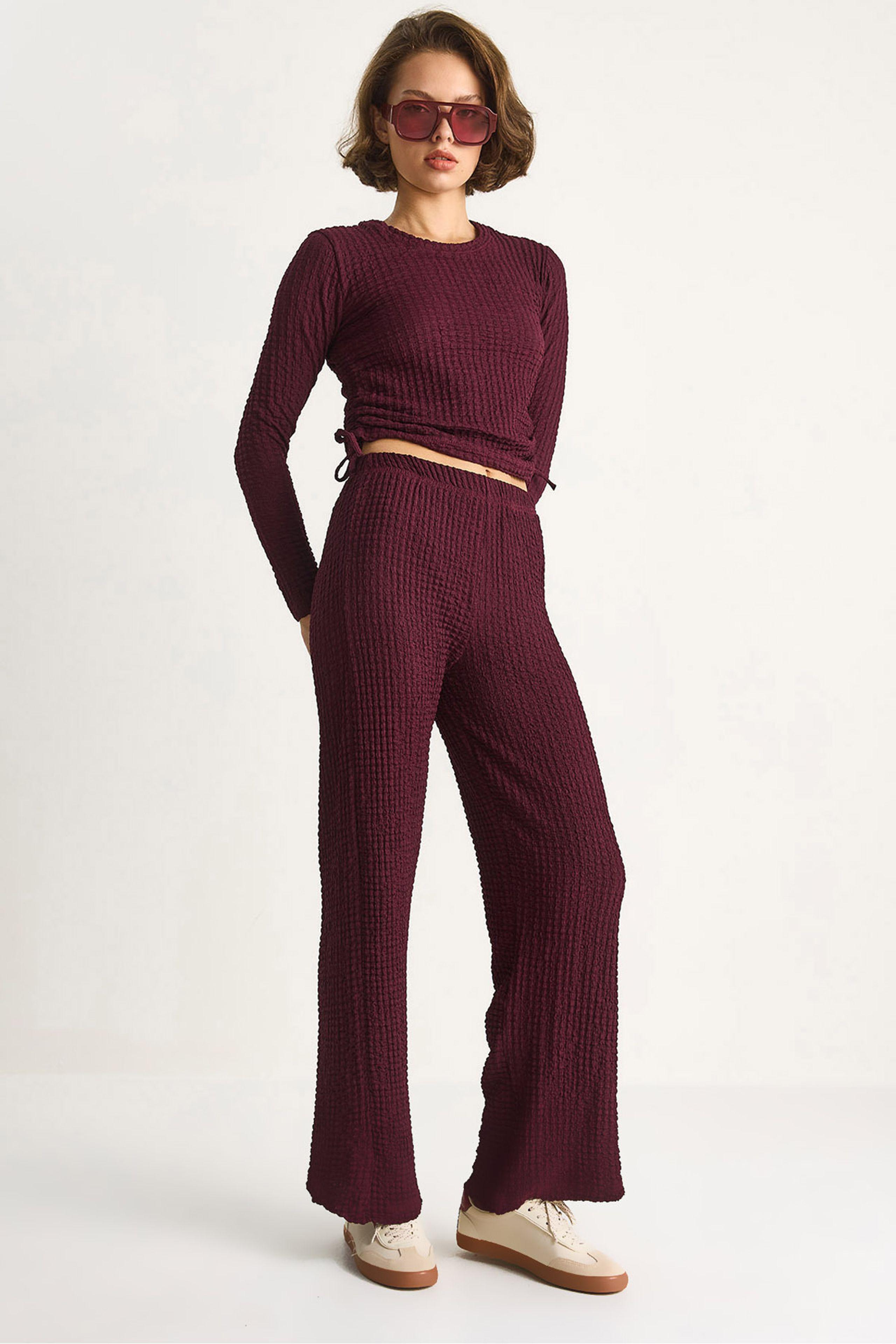 Fitted Zweiteiliges Koordinaten-Set mit Ausgestellten Hosen