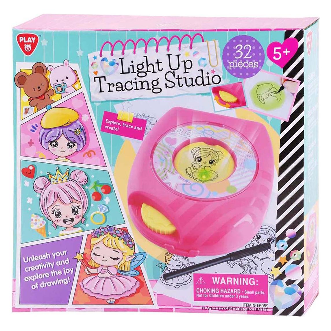 PlayGo Leuchtendes Zeichenstudio Pink - 32 Stück. (66981648)