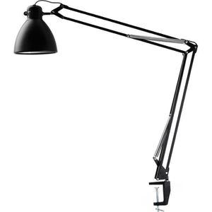 Luxo Schreibtischlampe L-1, schwarz, LED, dimmbar, mit Tischklemme, 700 Lumen, warmweiß